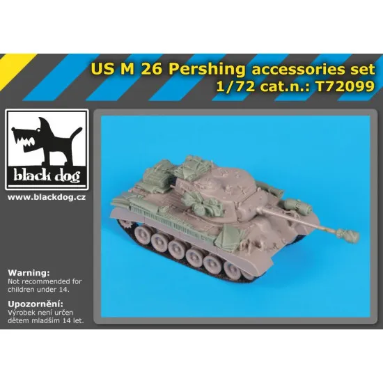Black Dog T72099 1/72 US M26 Pershing accessories set for Trumpeter