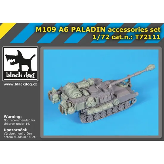 Black Dog T72111 /72 M 109 A6 Paladin accessories set for Riich models