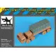 Black Dog T72115 1/72 M 977 Cargo truck canvas accessories set for Academy