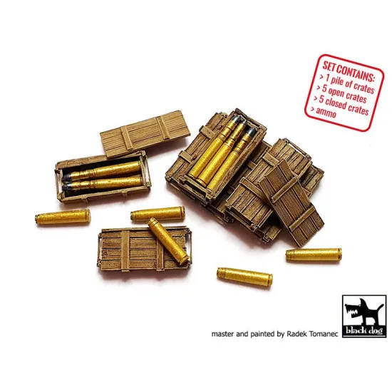 Black Dog T72120 1/72 Tiger I ammo crate