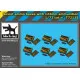 Black Dog T72125 1/72 Soviet ammo boxes with 122 mm ammunition