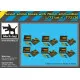 Black Dog T72126 1/72 Soviet ammo boxes with 76 mm ammunition