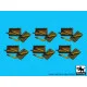 Black Dog T72127 1/72 T34/85 ammo boxes with 85 mm ammunition