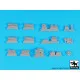 Black Dog T72130 1/72 Tiger I accesssories set for Dragon
