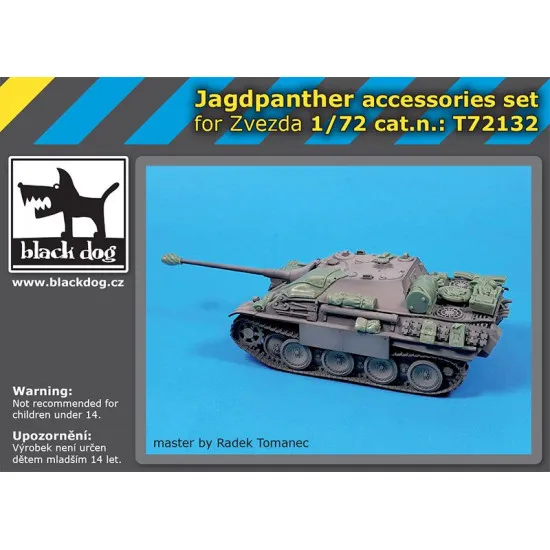 Black Dog T72132 1/72 Jagdpanther accessories set for Zvezda