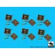Black Dog T72139 1/72 Soviet ammo boxes with 45 mm ammunition