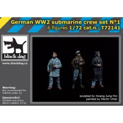 Black Dog T72141 1/72 German WW II submarine crew set #1
