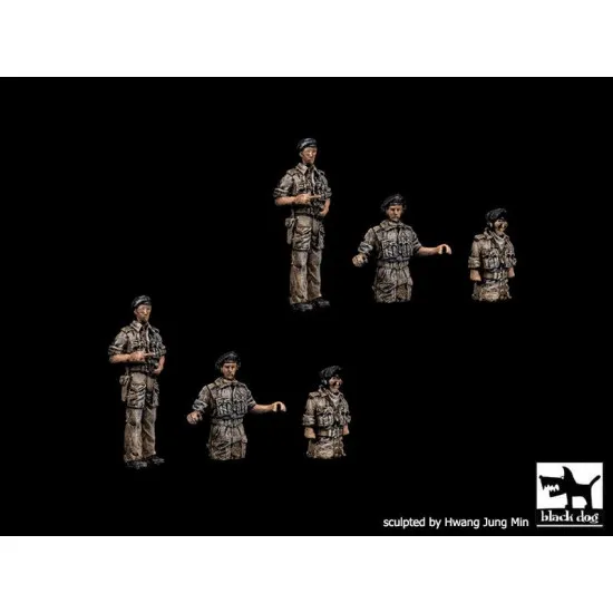 Black Dog T72148 1/72 British tank crew Africa