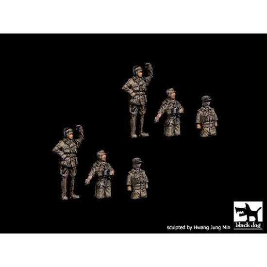 Black Dog T72149 1/72 German tank crew Africa