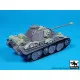 Black Dog T72150 1/72 Pz.Kpfw V Pantther Ausf G accessories set for Hasegawa