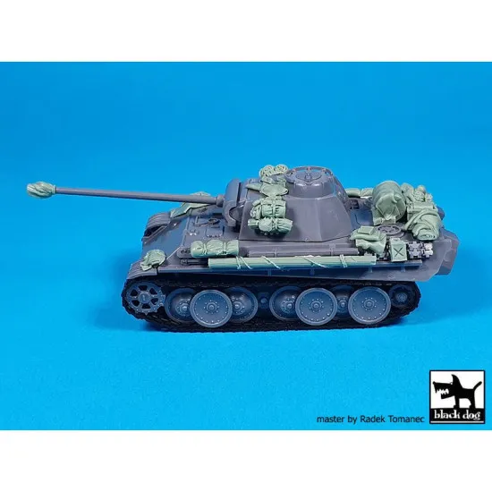 Black Dog T72150 1/72 Pz.Kpfw V Pantther Ausf G accessories set for Hasegawa