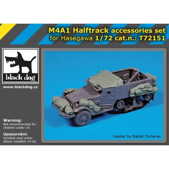Black Dog T72151 1/72 M4A1 Halftrack accessories for Hasegawa