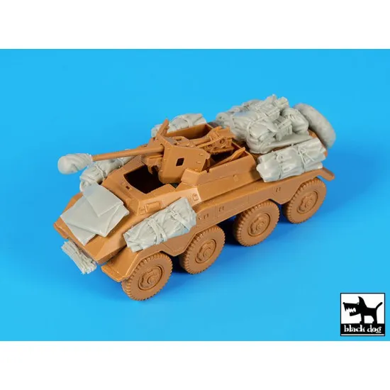 Black Dog T72154 1/72 Sd.Kfz 234/4 accessories set for Italeri