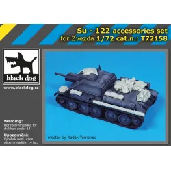 Black Dog T72158 1/72 SU-122 accessories set for Zvezda