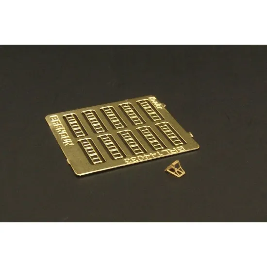 Brengun BRL144033 1/144 Luftwaffe wheel chocks (10pcs) PE kit