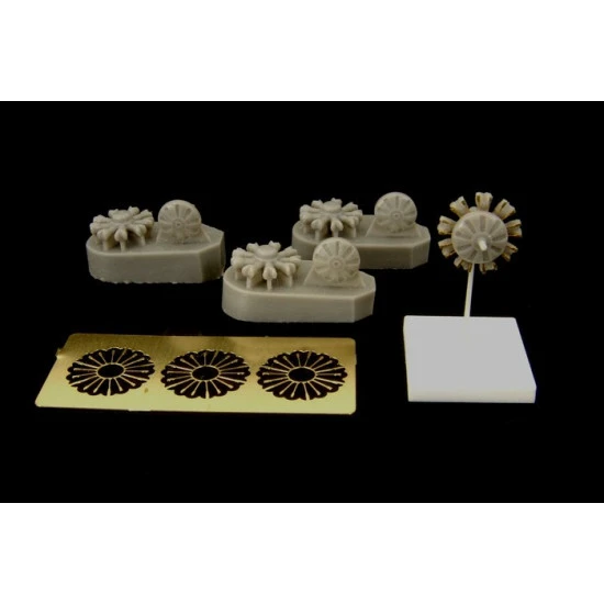 Brengun BRL144039 1/144 German Engine BMW 132 (3 pcs) PE resin kit (Ju-52)