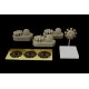 Brengun BRL144039 1/144 German Engine BMW 132 (3 pcs) PE resin kit (Ju-52)