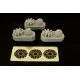 Brengun BRL144039 1/144 German Engine BMW 132 (3 pcs) PE resin kit (Ju-52)