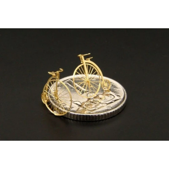 Brengun BRL144089 1/144 Velocipede (two pcs) dandy horse PE kit of old bicycle