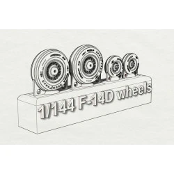 Brengun BRL144155 1/144 F-14D wheels resin casted wheels