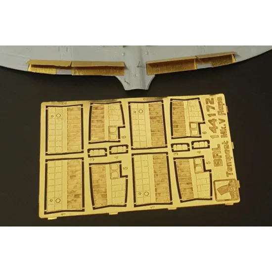 Brengun BRL144172 1/144 Hawker Tempest Mk.V flaps PE set for MARK I kit