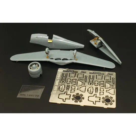 Brengun BRL144173 1/144 Fiat G.50 (Mark I kit) PE set for Mark I kit