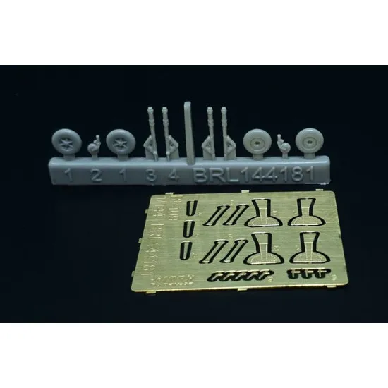 Brengun BRL144181 1/144 Messerschmitt Bf-109 A-E PE/resin set for Armory 2pcs