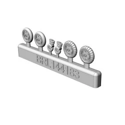 Brengun BRL144183 1/144 Messerschmitt Bf-109 G resin set of wheels (2sets)