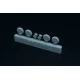 Brengun BRL144183 1/144 Messerschmitt Bf-109 G resin set of wheels (2sets)