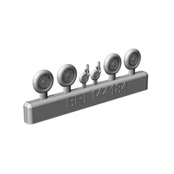 Brengun BRL144184 1/144 Messerschmitt Bf-109 K resin set of wheels (2sets)