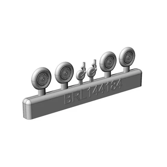 Brengun BRL144184 1/144 Messerschmitt Bf-109 K resin set of wheels (2sets)