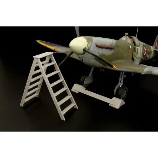 Brengun BRL32009 1/32 British wheel chock - ladder PE set for U.K. aircraft WW2