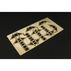 Brengun BRL32013 1/32 Luftwaffe wheel chocks two types PE set for german planes