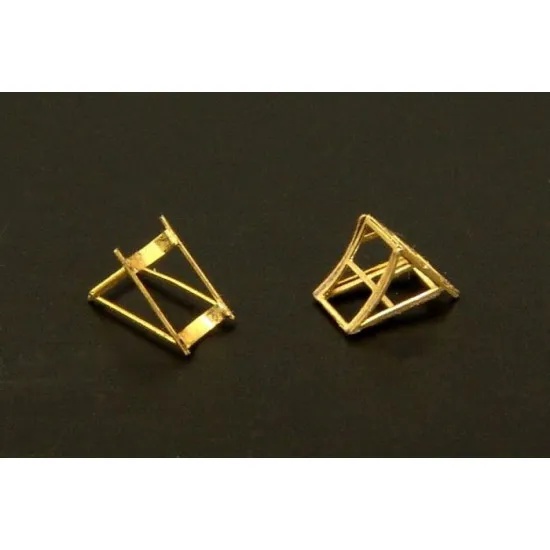 Brengun BRL32013 1/32 Luftwaffe wheel chocks two types PE set for german planes