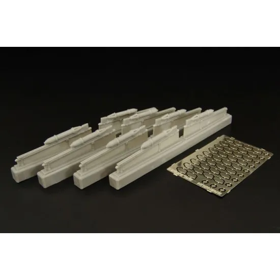 Brengun BRL32022 1/32 Soviet rockets RS82 resin-PE set of soviet airborn rockets