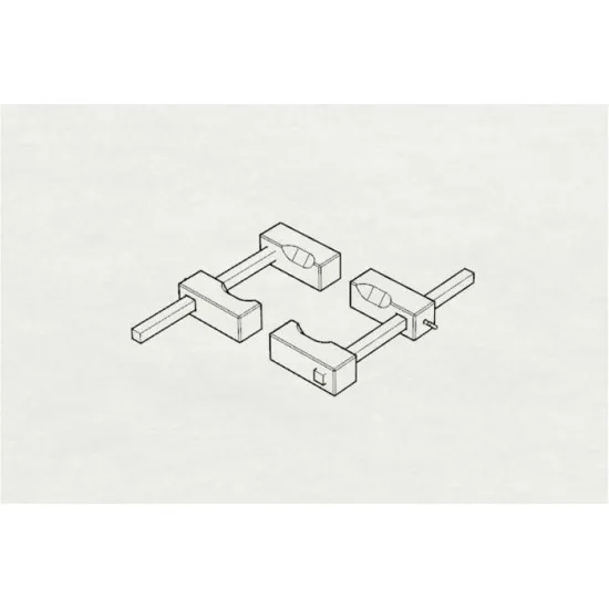 Brengun BRL32034 1/32 WWII U S Navy Wheel chocks resin set of wheel chocks