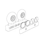 Brengun BRL32041 1/32 Ki-43 Hayabusa Wheels Resin casted wheels