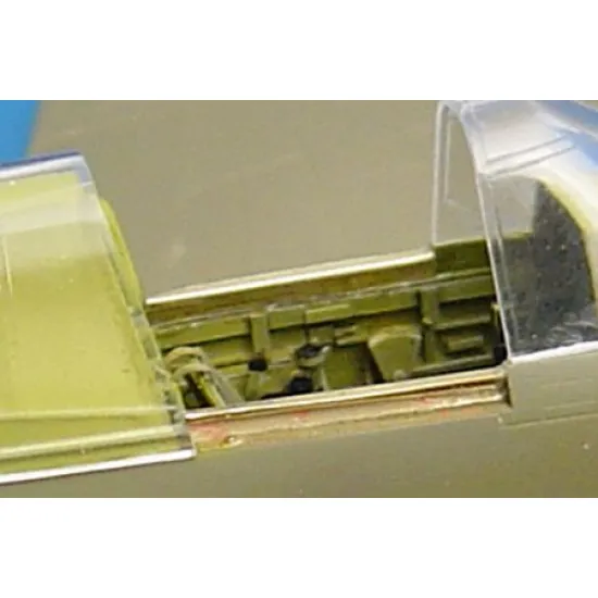 Brengun BRL48014 1/48 P-40 M,N canopy rails PE accessories for Eduard-MAUVE kit