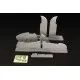 Brengun BRL48017 1/48 Beaufighter Mk IV -X control surfaces PE-resin Tamiya
