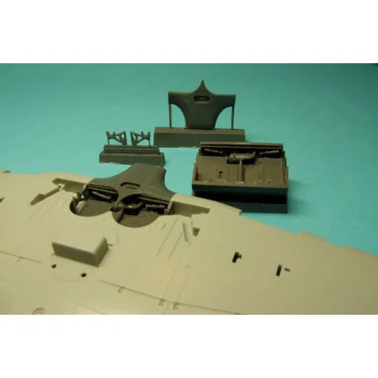 Brengun BRL48032 1/48 Hurricane Mk II,IV wheel bay Resin accessories Hasegawa