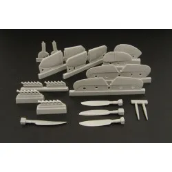 Brengun BRL48042 1/48 Spitfire MkIX exterior set -(Airfix) resin accessories