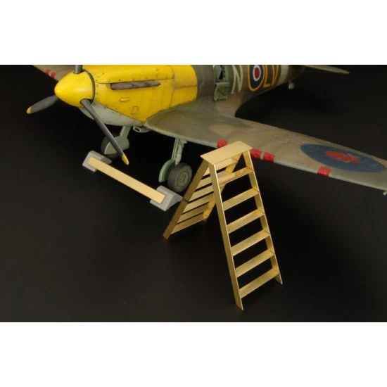 Brengun BRL48046 1/48 British wheel chock ladder resin accessories RAF aircraft