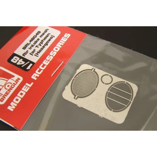 Brengun BRL48049 1/48 Air intake mesh for Typhoon PE set for hasegawa kit