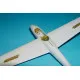 Brengun BRL48053 1/48 LF-107 Lunak glider PE parts for Azmodel-Modela kit