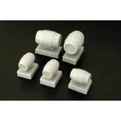 Brengun BRL48067 1/48 Wooden barrels resin set of wooden barrels