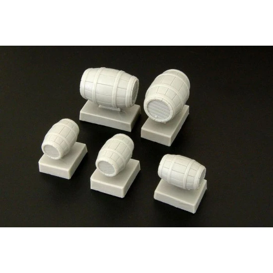 Brengun BRL48067 1/48 Wooden barrels resin set of wooden barrels