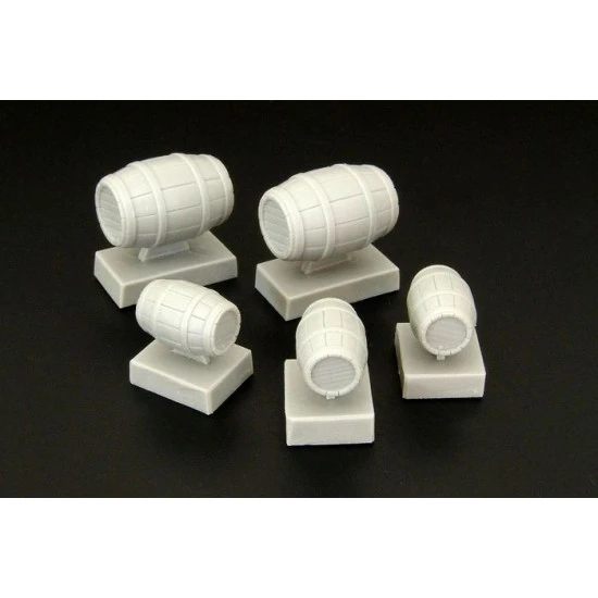 Brengun BRL48067 1/48 Wooden barrels resin set of wooden barrels