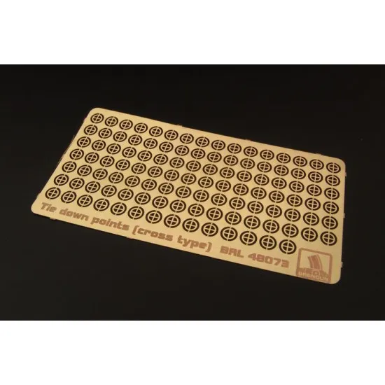 Brengun BRL48073 1/48 Tie down points (cross type) US aircraft carrier PE set