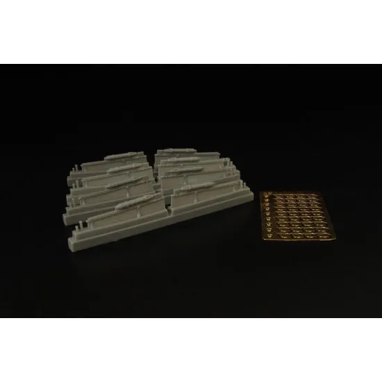 Brengun BRL48088 1/48 RS82 rockets resin set of soviet airborn rockets