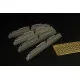 Brengun BRL48088 1/48 RS82 rockets resin set of soviet airborn rockets